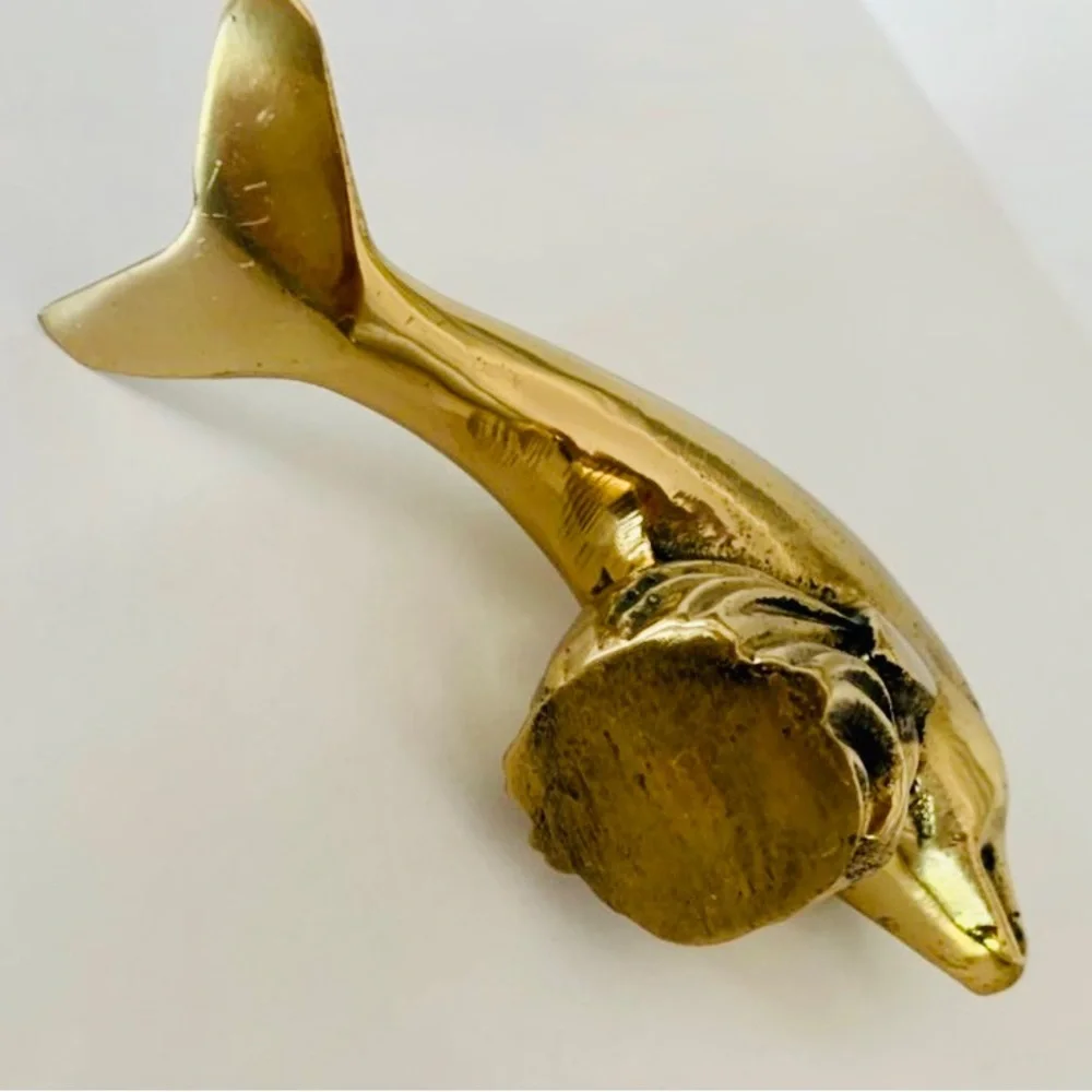 Vintage brass dolphin figurine Kmart